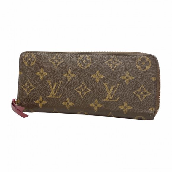 Louis Vuitton Monogram Portefeuille Clemence Long Wallet M60742 Fuchsia Women's - Picture 1 of 12